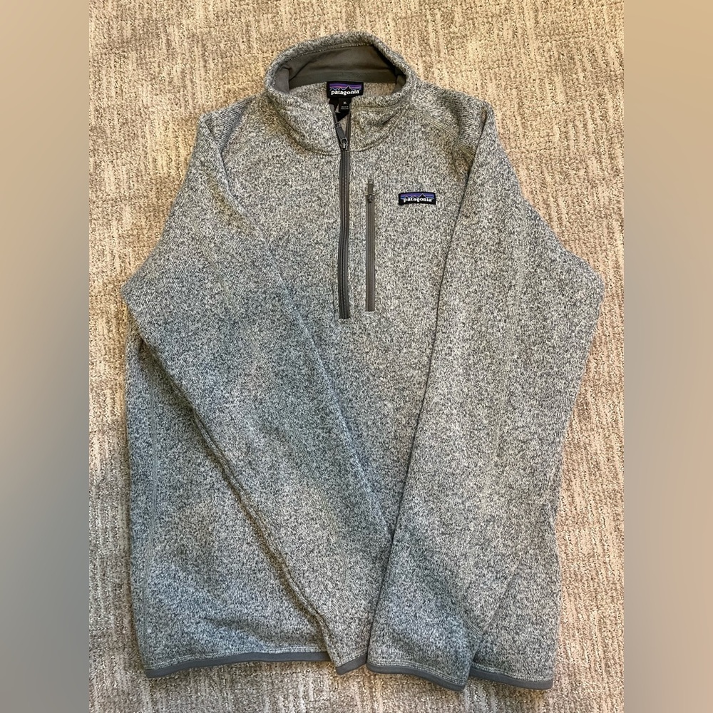 Men’s Patagonia Better Sweater Fleece Jacket XL Stonewash Grey